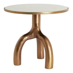 Outlet Light & Living Ronde Bijzettafel Mello kleur Brons