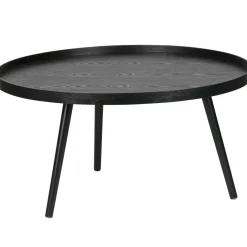 Clearance WOOOD Ronde Bijzettafel Mesa 78cm, kleur Zwart