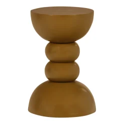 Best WOOOD Ronde Bijzettafel Miel Mangohout, 35cm, kleur Honinggeel