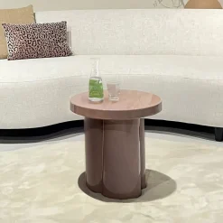 Hot Brix Ronde Bijzettafel Noa 43cm, kleur Vintage Roze Vintage Rose