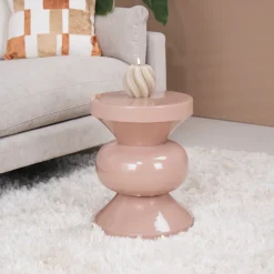 Best Brix Ronde Bijzettafel Ole 36cm kleur Vintage Roze Vintage Rose