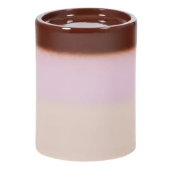 Outlet WOOOD Ronde Bijzettafel Ollo Keramiek, 35cm, kleur Roze/Bruin