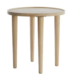 Sale Light & Living Ronde Bijzettafel Qiano Mangohout, 49cm, kleur Naturel
