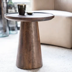 Online Eleonora Ronde Bijzettafel Ron Mangohout, 46cm