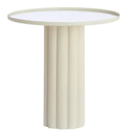 Best Light & Living Ronde Bijzettafel Rosario kleur Crème Cru00e8me