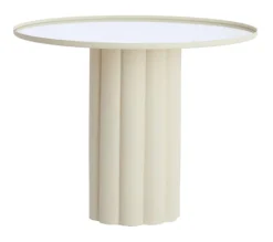 Best Light & Living Ronde Bijzettafel Rosario kleur Crème Cru00e8me