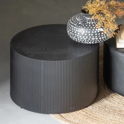 Discount WOOOD Ronde Bijzettafel Sanne ø60cm, kleur Zwart