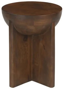 Outlet Artistiq Living Ronde Bijzettafel Sharenna Mangohout, 40cm