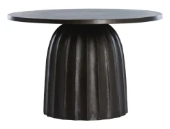Outlet Light & Living Ronde Bijzettafel Veglia 60cm Donkerbruin