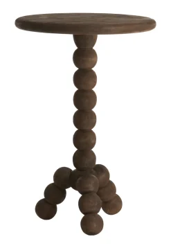 Clearance Light & Living Ronde Bijzettafel Veglio Mangohout, 35cm