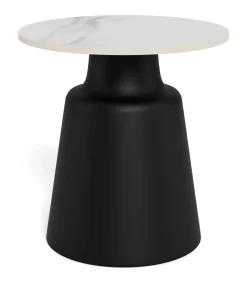 Best Bendt Ronde Bijzettafel Waleed Keramiek, 45cm, kleur /Zwart Wit