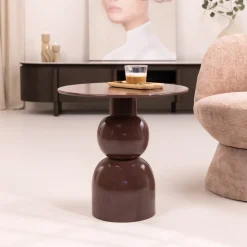 Best Brix Ronde Bijzettafel Wes 50cm, kleur Roest