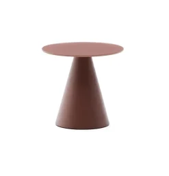 Outlet Kave Home Ronde Bijzettafel Wilshire Gehard glas, 35cm