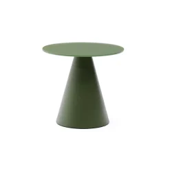 Outlet Kave Home Ronde Bijzettafel Wilshire Gehard glas, 35cm