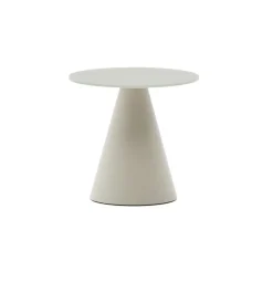 Outlet Kave Home Ronde Bijzettafel Wilshire Gehard glas, 35cm