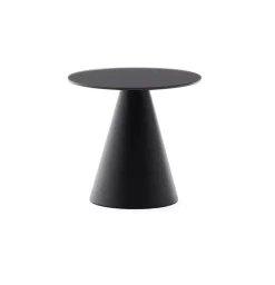 Outlet Kave Home Ronde Bijzettafel Wilshire Gehard glas, 35cm