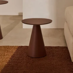 Online Kave Home Ronde Bijzettafel Wilshire Gehard glas, 30cm