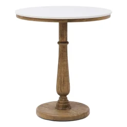 Hot Rivièra Maison Ronde Bistrotafel Amalfi Marmer en eikenhout, 70cm