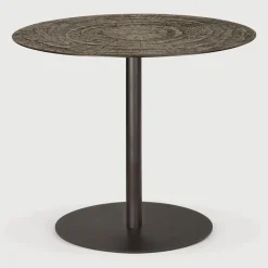 New Ethnicraft Ronde Bistrotafel Blend 90cm, kleur Whisky