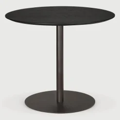 Best Ethnicraft Ronde Bistrotafel Blend 90cm, kleur Zwart