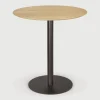Discount Ethnicraft Ronde Bistrotafel Blend 70cm, kleur Naturel