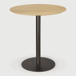 Discount Ethnicraft Ronde Bistrotafel Blend 70cm, kleur Naturel