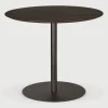 Sale Ethnicraft Ronde Bistrotafel Blend 90cm, kleur Bruin