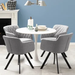 Sale Bendt Ronde Bistrotafel Tempest Keramiek met marmerlook, 90cm