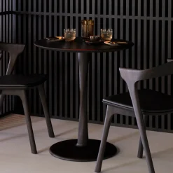 Hot Ethnicraft Ronde Bistrotafel Torsion Eikenhout, kleur Bruin