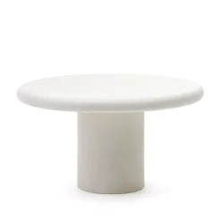 Hot Kave Home Ronde Eettafel Addaia Cement, 140cm Wit