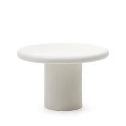 Sale Kave Home Ronde Eettafel Addaia Cement, 120cm Wit