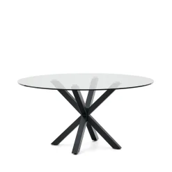 Discount Kave Home Ronde Eettafel Argo Glas, 150cm