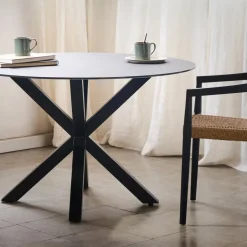 Sale Kave Home Ronde Eettafel Argo Glas, kleur Zwart