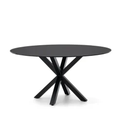 Sale Kave Home Ronde Eettafel Argo Glas, kleur Zwart