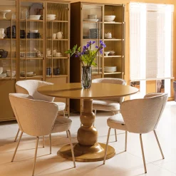 Clearance WOOOD Ronde Eettafel Blanco Ø120cm