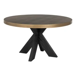 Sale Richmond Interiors Ronde Eettafel Bloomville Segrijn Lederlook, Ø140cm