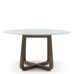 New Rivièra Maison Ronde Eettafel Casone Marmer en eikenhout, 140cm