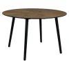 Sale Dutchbone Ronde Eettafel Clover Notenhout, 120cm