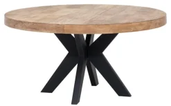 Best DTP Home Ronde Eettafel Darwin Teakhout Bruin, Zwart