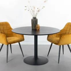 New Sohome Ronde Eettafel Elsa 110cm, kleur Zwart