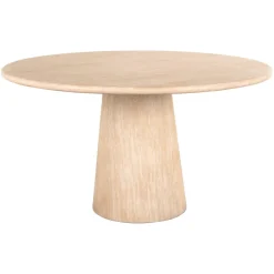 Sale Richmond Interiors Ronde Eettafel Fictus Travertin look, 140cm Beige