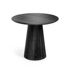Online Kave Home Ronde Eettafel Jeanette Mindihout, kleur Zwart