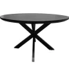 Hot Livingfurn Ronde Eettafel Jesper Mangohout, kleur Zwart