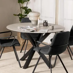 Outlet Bendt Ronde Eettafel Line Keramiek, 119cm