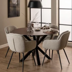 Outlet Bendt Ronde Eettafel Line Keramiek, 119cm