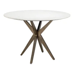 Best Richmond Interiors Ronde Eettafel Maisy Marmer, 114cm