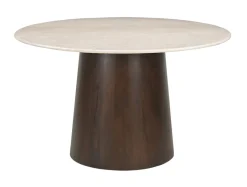Sale Sohome Ronde Eettafel Margred Marmer en mangohout, 130cm