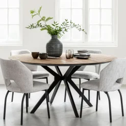 DTP Home Ronde Eettafel Metropole Teakhout Naturel