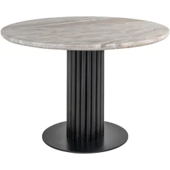 Outlet Richmond Interiors Ronde Eettafel Nyon Marmer, 120cm Beige