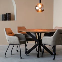 Best LABEL51 Ronde Eettafel Otis Mangohout, kleur Naturel